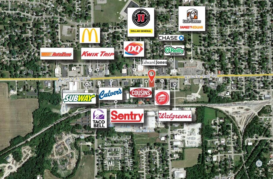 2105 W Court St, Janesville, WI à louer - Aérien - Image 3 de 3