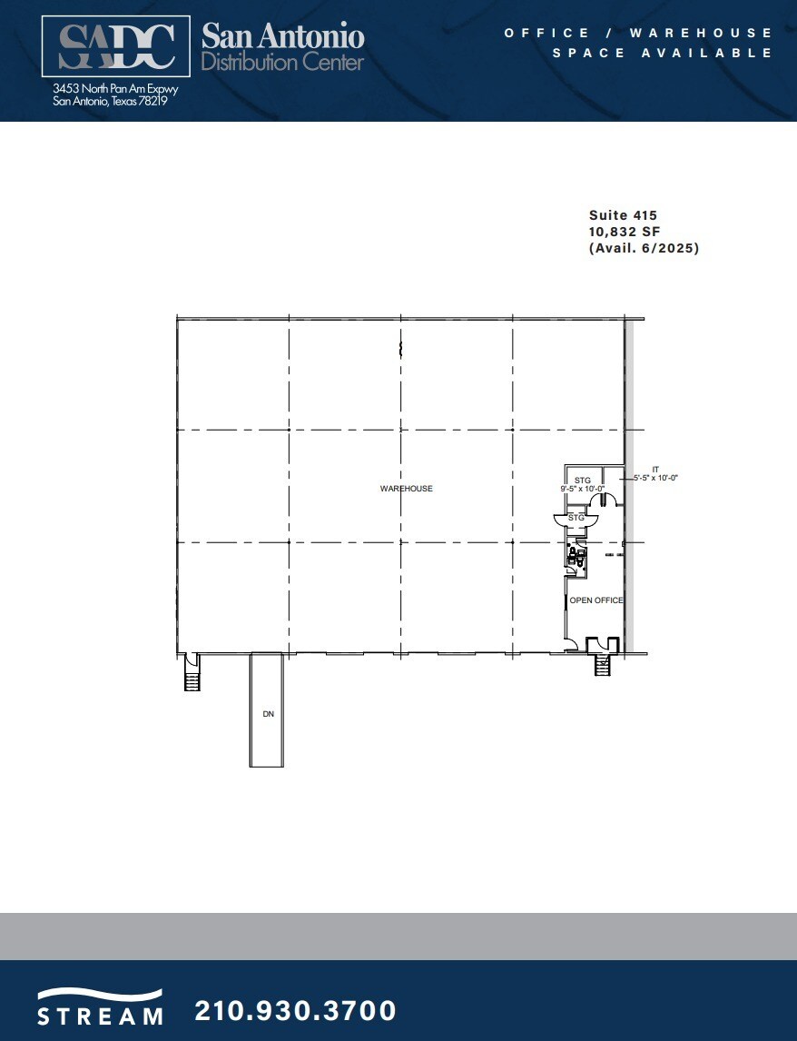 3453 IH-35 N, San Antonio, TX for lease Floor Plan- Image 1 of 1