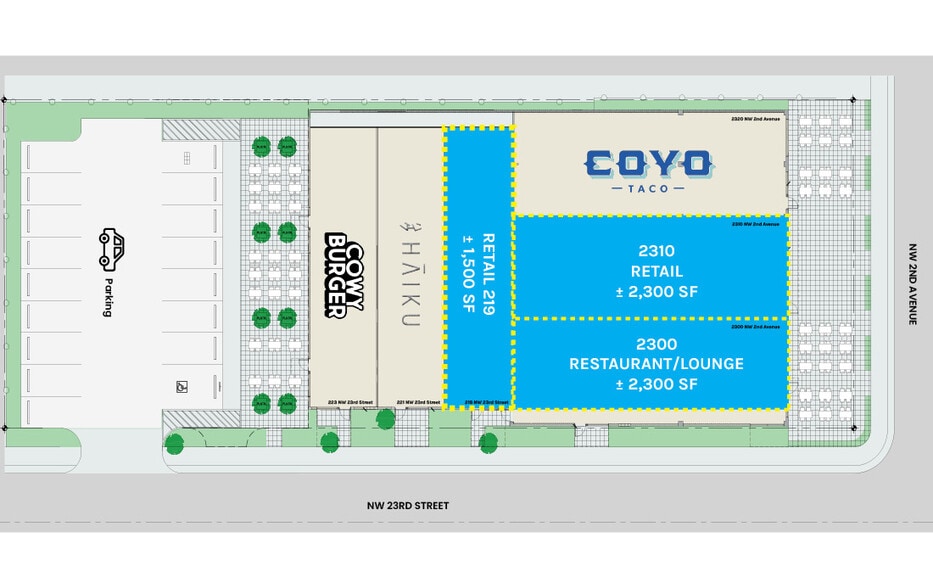 2300 NW 2nd Ave, Miami, FL à louer - Plan d’étage - Image 3 de 4