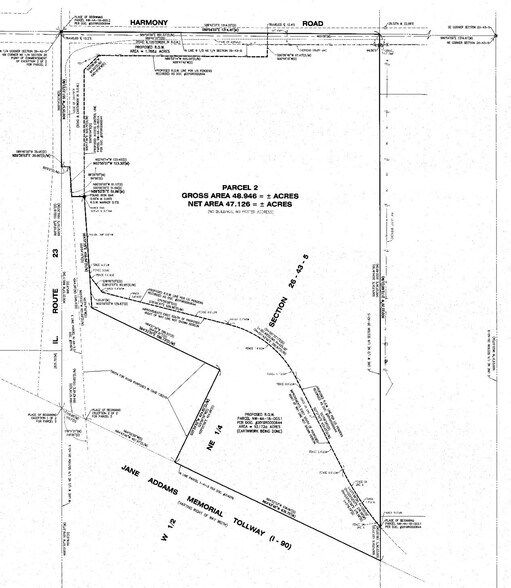35 to 110 Acres in Marengo, Marengo, IL for sale - Plat Map - Image 2 of 3