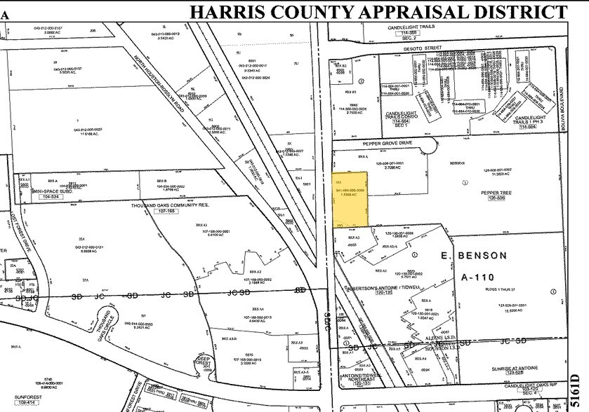 5900 Antoine Dr, Houston, TX à vendre - Plan cadastral - Image 3 de 3