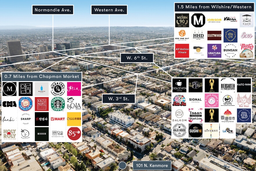 101 N Kenmore Ave, Los Angeles, CA for sale - Aerial - Image 2 of 14