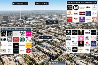 101 N Kenmore Ave, Los Angeles, CA - Aérien  Vue de la carte - Image1