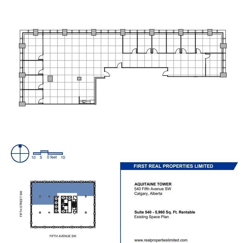 540 5th Ave SW, Calgary, AB for lease Floor Plan- Image 1 of 1
