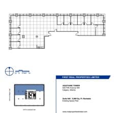 540 5th Ave SW, Calgary, AB for lease Floor Plan- Image 1 of 1