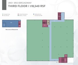 3901-3903 Broadway, Oakland, CA à louer Plan d’étage- Image 1 de 1