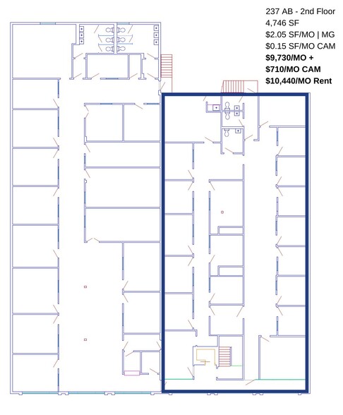 237 N Central Ave, Glendale, CA for lease - Floor Plan - Image 3 of 3