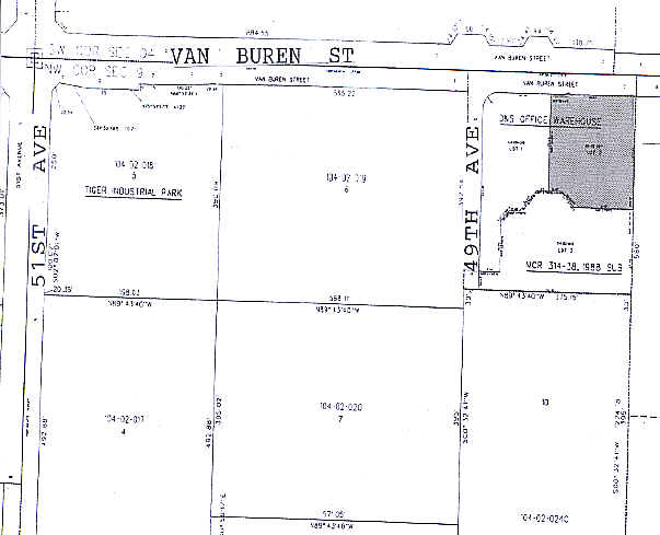 4855 W Van Buren St, Phoenix, AZ à vendre - Plan cadastral - Image 3 de 3