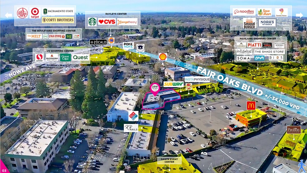 2310 Fair Oaks Blvd, Sacramento, CA à louer - Photo du bâtiment - Image 3 de 13