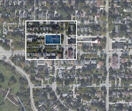 9210 W North Ave, Wauwatosa, WI - aerial  map view