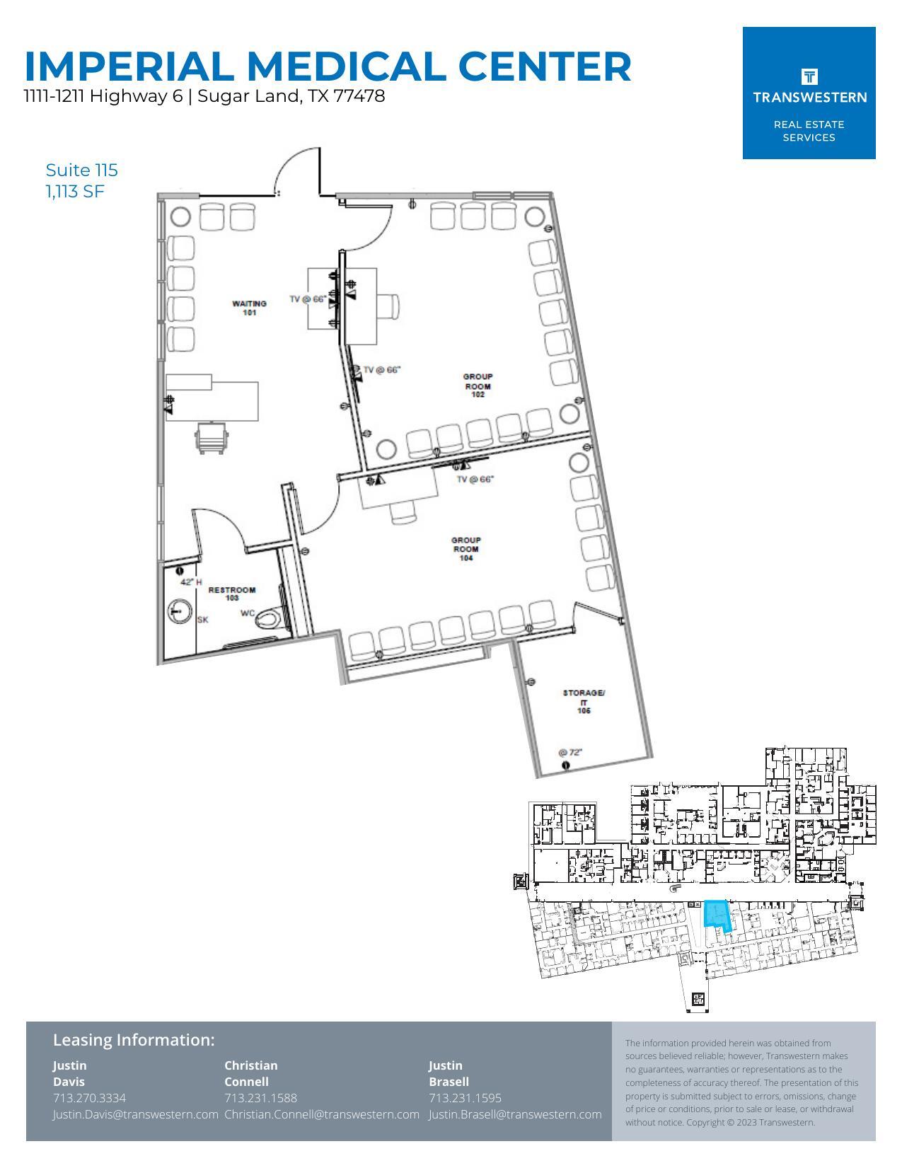 1111-1211 Highway 6, Sugar Land, TX for lease Floor Plan- Image 1 of 1