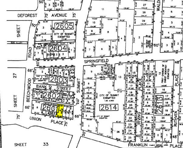17-19 Union Pl, Summit, NJ for lease - Plat Map - Image 2 of 2