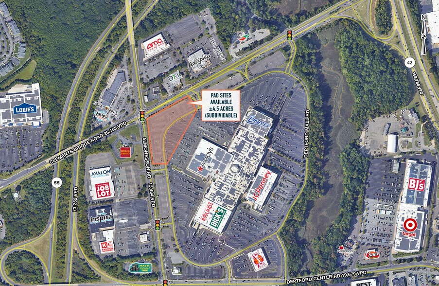 1750 Deptford Center Rd, Deptford, NJ à louer - Aérien - Image 2 de 2