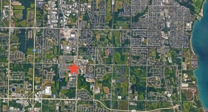 8825 S Howell Ave, Oak Creek, WI - Aérien  Vue de la carte