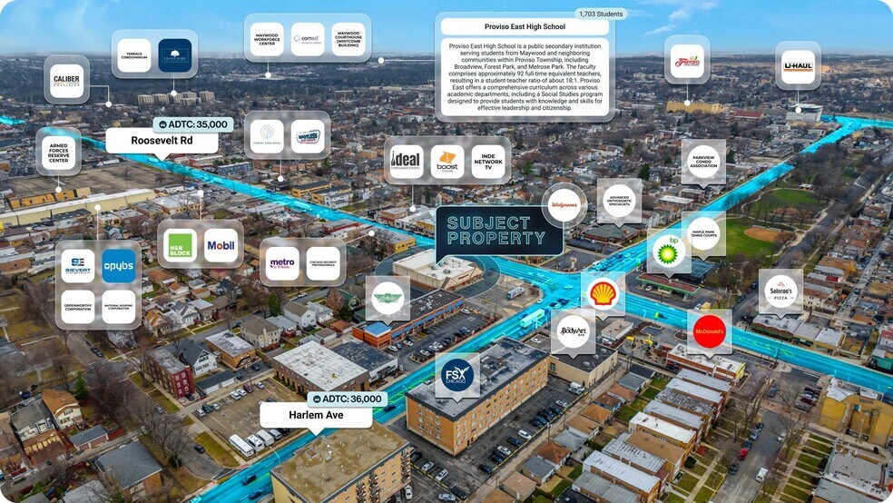 7200 Roosevelt Rd, Forest Park, IL à vendre - Photo du bâtiment - Image 2 de 2