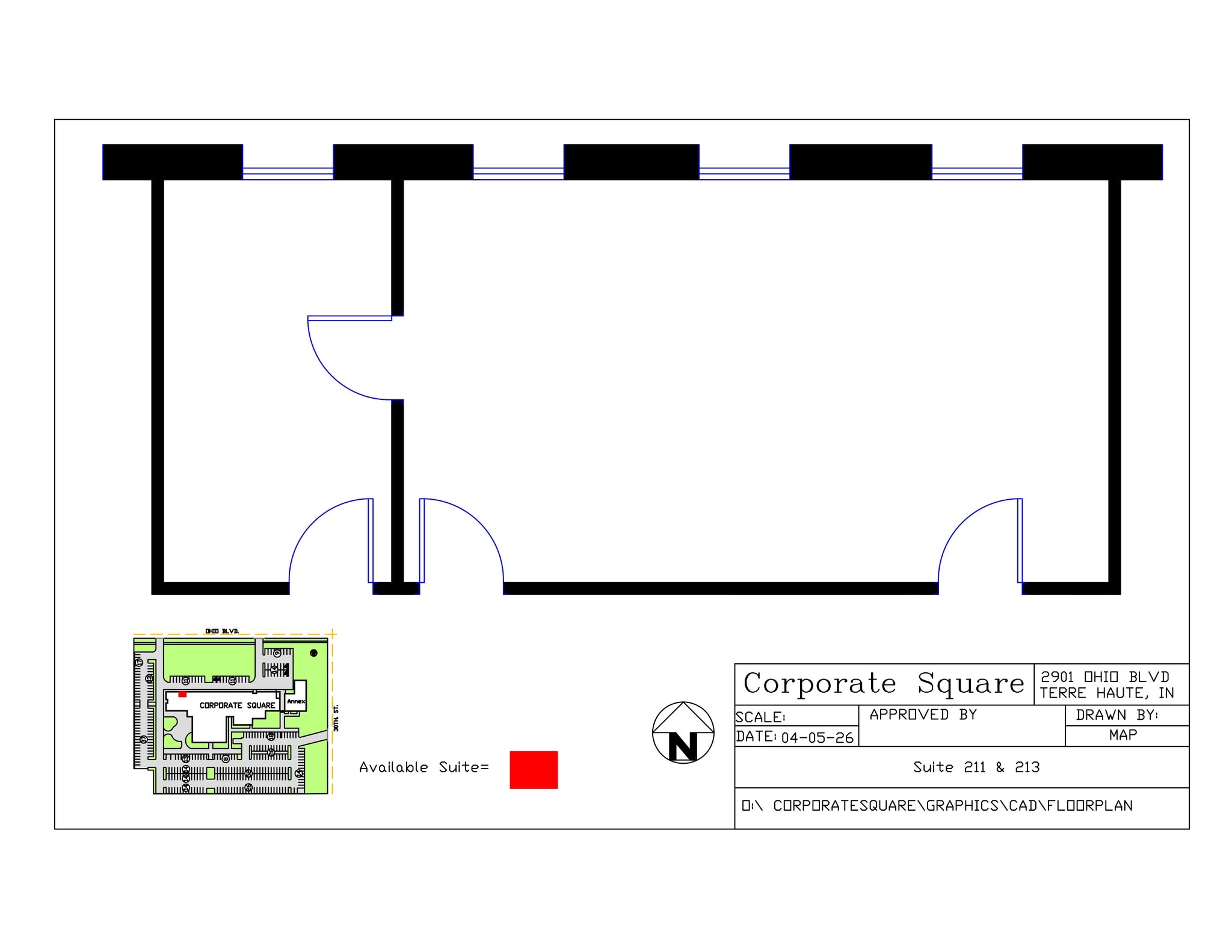 2901 Ohio Blvd, Terre Haute, IN à louer Plan de site- Image 1 de 1