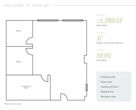 456-466 Geary St, San Francisco, CA for lease Floor Plan- Image 1 of 1