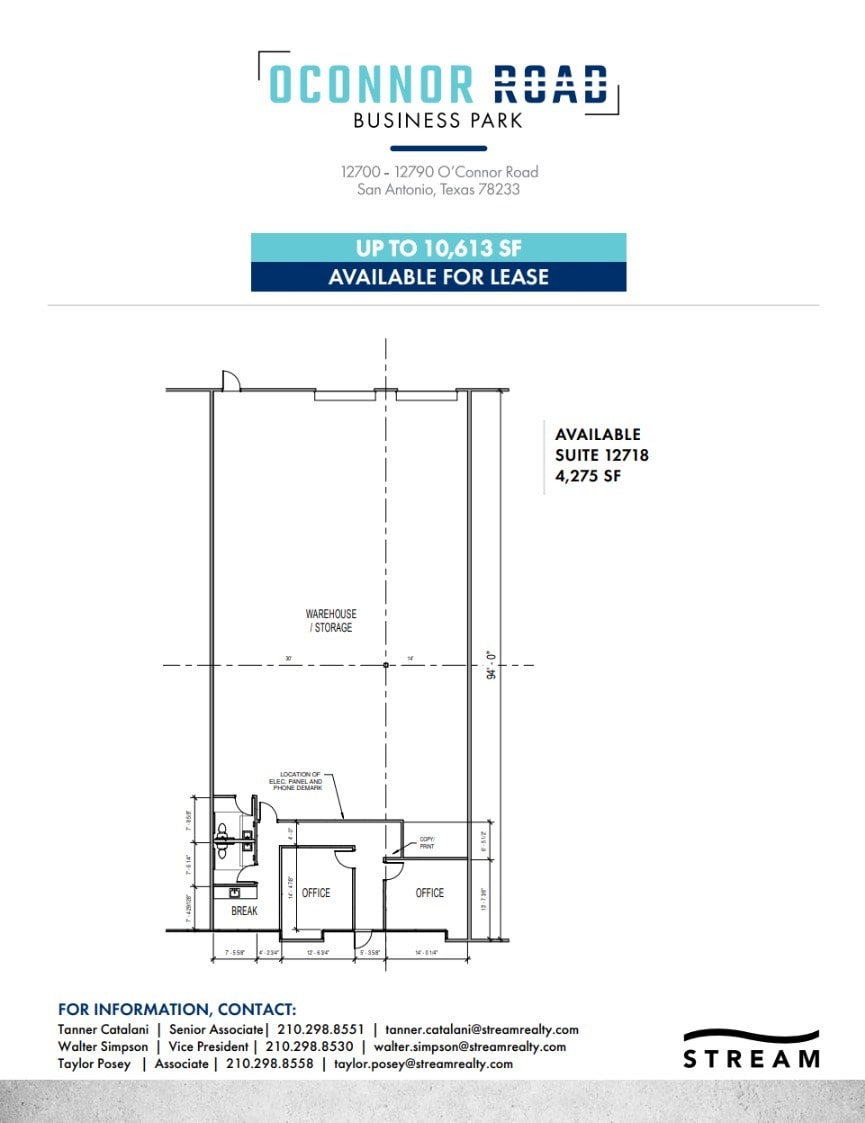 12700-12730 O'Connor Rd, San Antonio, TX for lease Floor Plan- Image 1 of 1