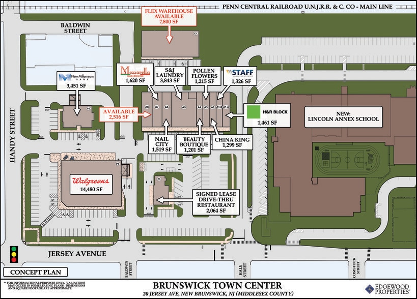 20-50 Jersey Ave, New Brunswick, NJ for lease - Site Plan - Image 2 of 6