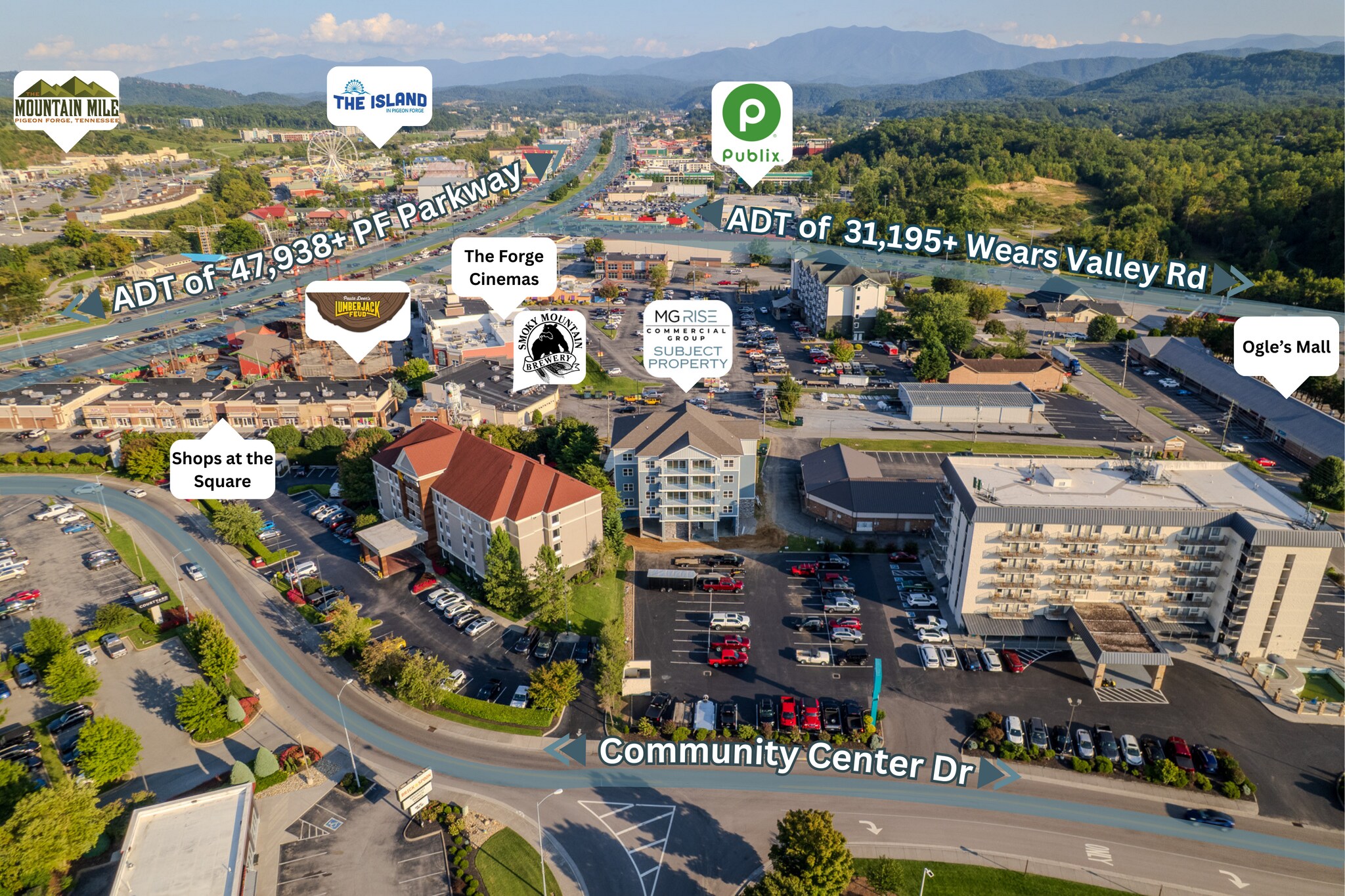 129 Sugarfoot Way, Pigeon Forge, TN à vendre Aérien- Image 1 de 26