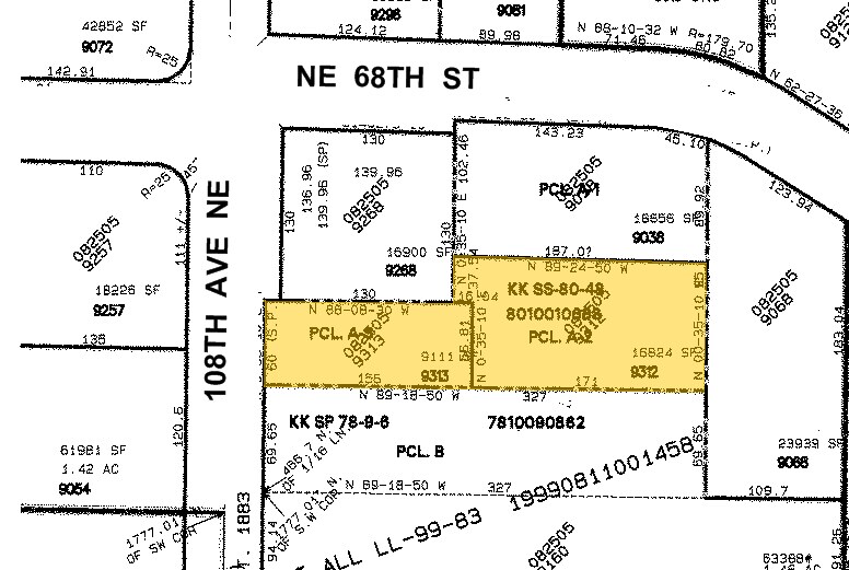 10829 NE 68th St, Kirkland, WA for lease - Plat Map - Image 2 of 4