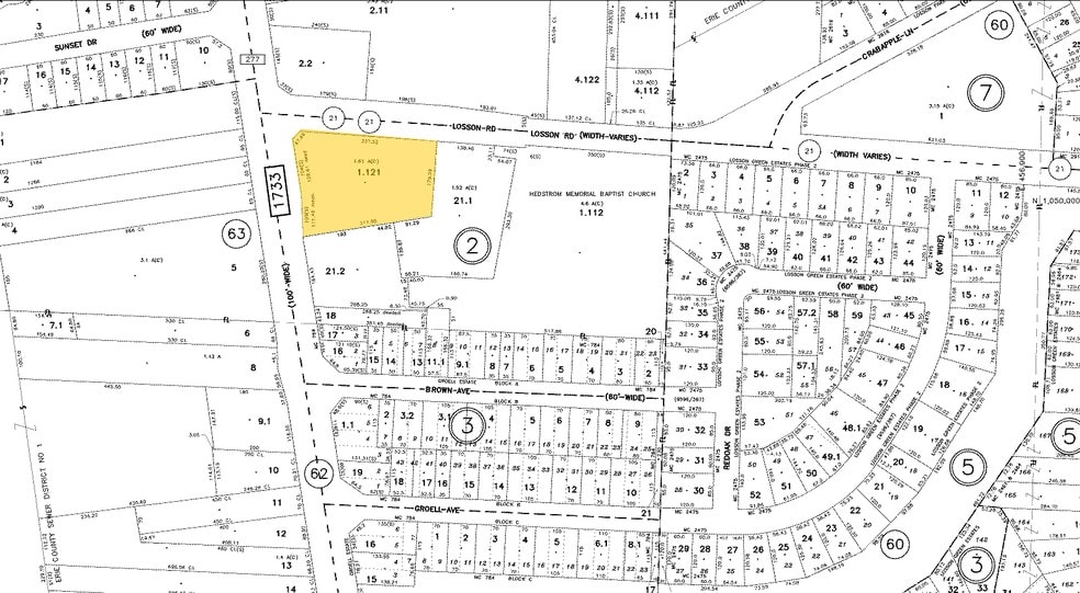 2561 Union Rd, Cheektowaga, NY à louer - Plan cadastral - Image 3 de 3