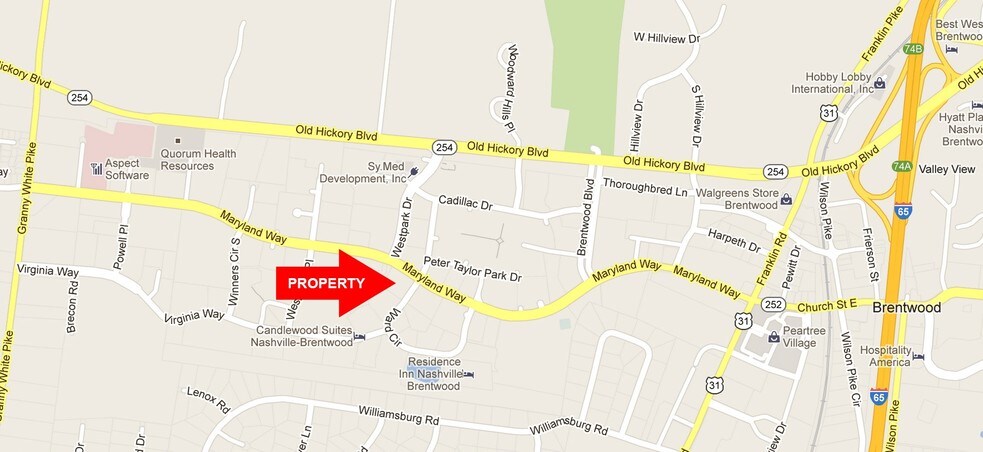 5121 Maryland Way, Brentwood, TN for lease - Plat Map - Image 2 of 2