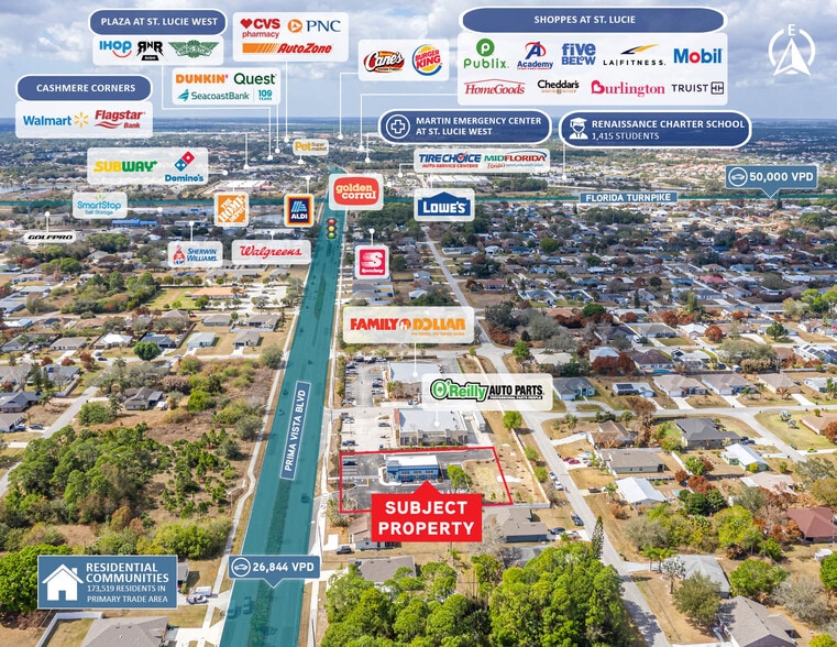 565 NW Prima Vista Blvd, Port Saint Lucie, FL à vendre - Aérien - Image 3 de 6