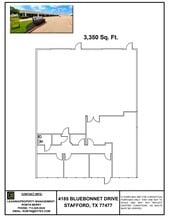 4133-4185 Bluebonnet Dr, Stafford, TX for lease Floor Plan- Image 1 of 1