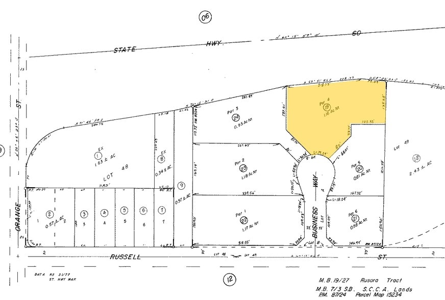 2205-2215 Business Way, Riverside, CA for lease - Plat Map - Image 3 of 6