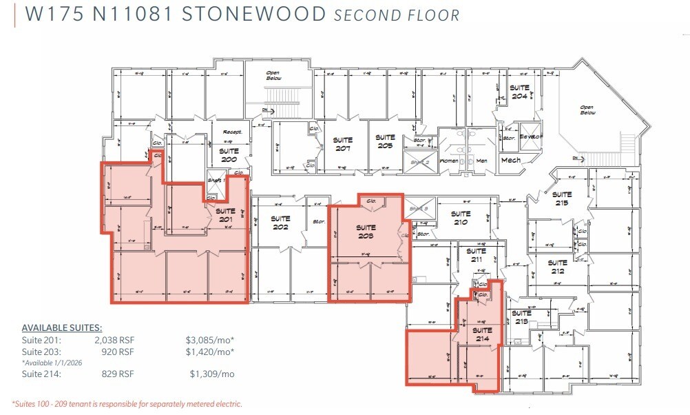 W175N11081 Stonewood Dr, Germantown, WI for lease Floor Plan- Image 1 of 1