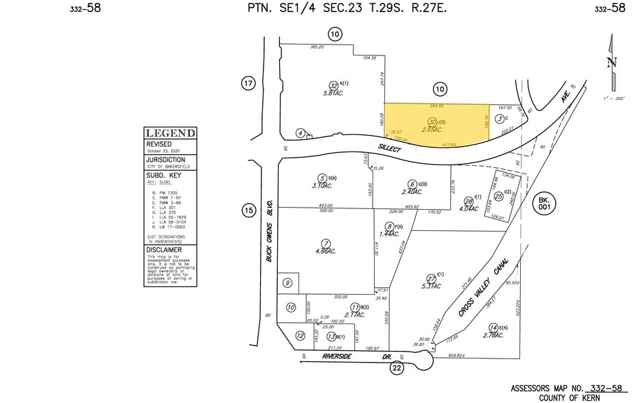 3012 Sillect Ave, Bakersfield, CA à vendre - Plan cadastral - Image 3 de 3