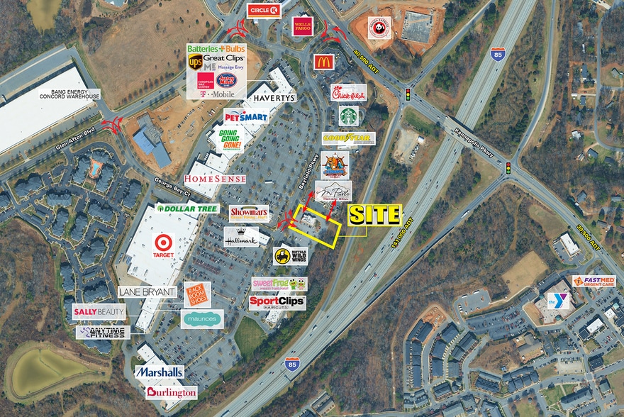 6109 Bayfield Pky, Concord, NC for lease - Aerial - Image 3 of 7