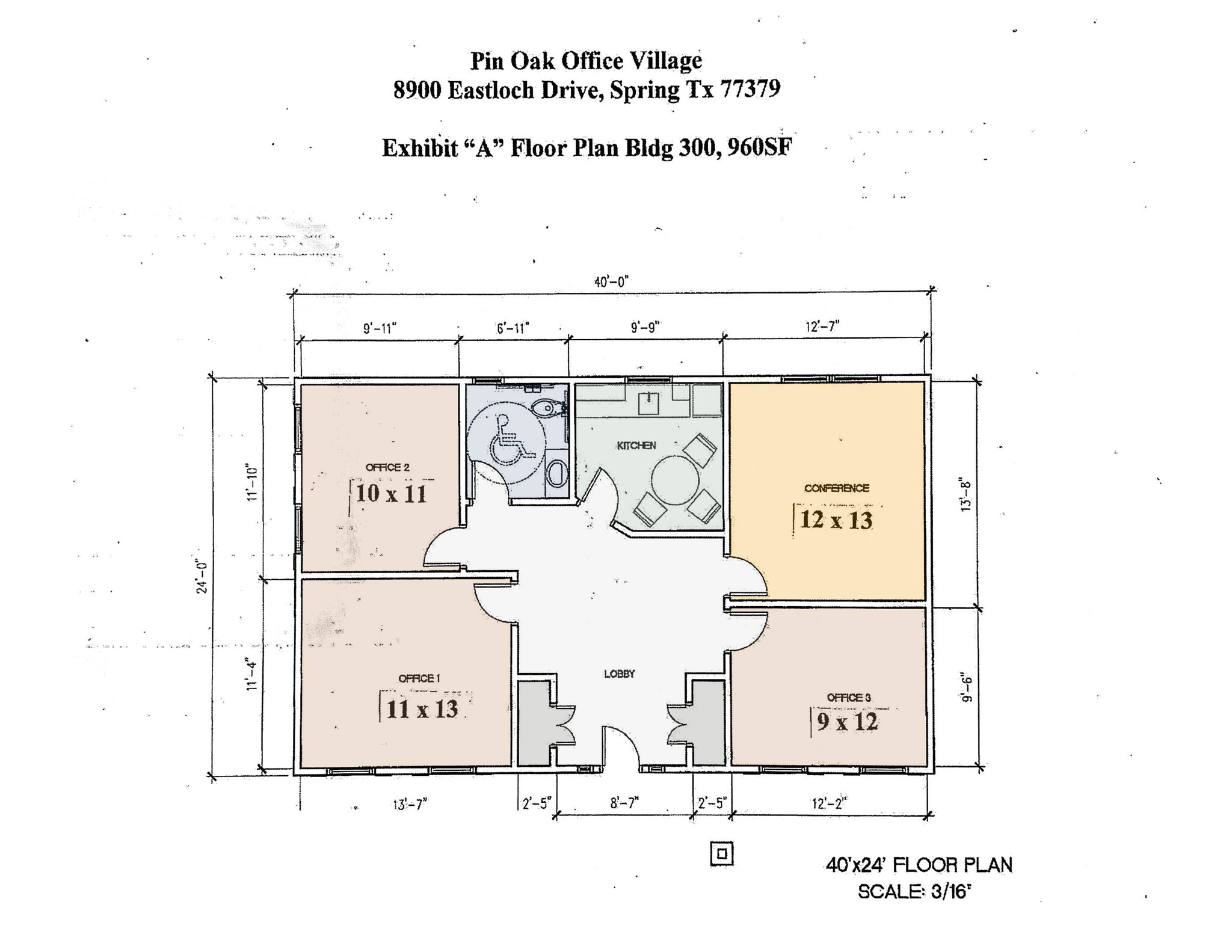 8900 Eastloch Dr, Spring, TX à louer Plan d’étage- Image 1 de 1