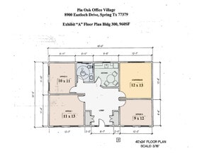 8900 Eastloch Dr, Spring, TX à louer Plan d’étage- Image 1 de 1