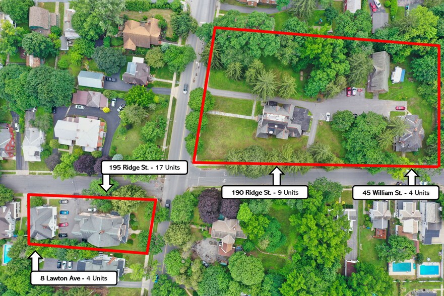 45 William St, Glens Falls, NY à vendre - Aérien - Image 2 de 2