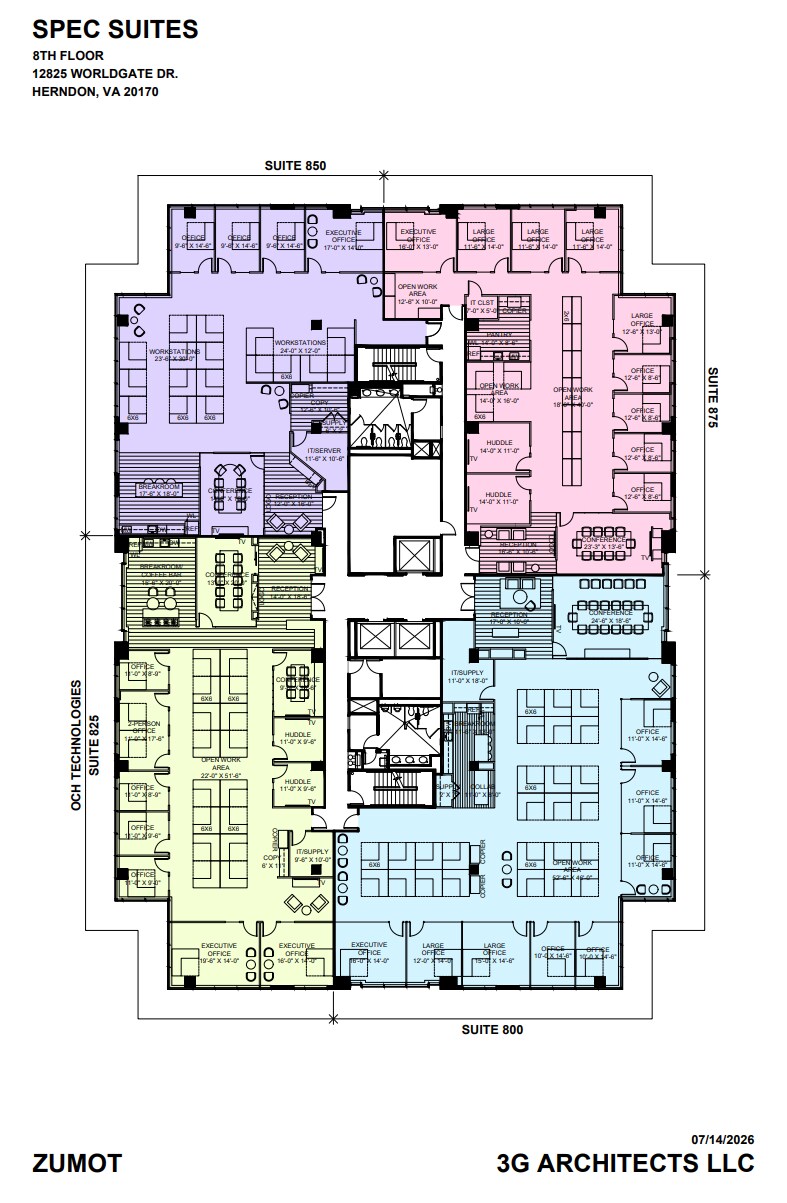 12851 Worldgate Dr, Herndon, VA for lease Floor Plan- Image 1 of 1