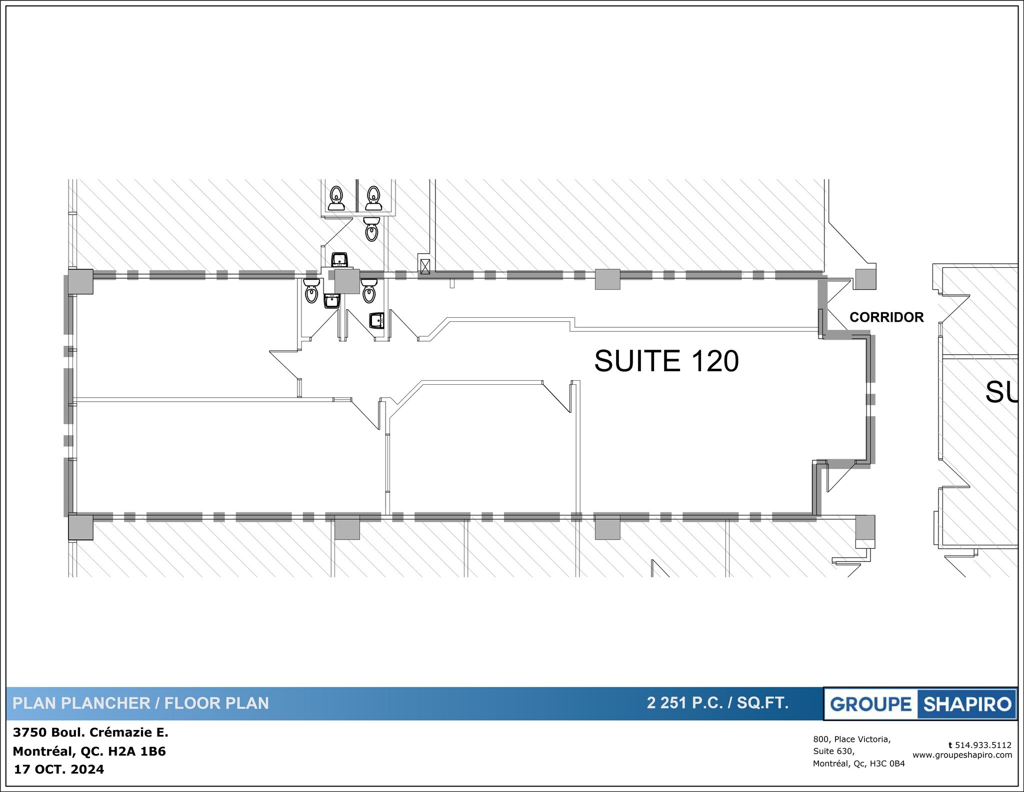 3750 Boul Crémazie E, Montréal, QC for lease Site Plan- Image 1 of 1