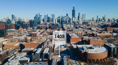 1408 W Madison St, Chicago, IL - Aerial  map view - Image1