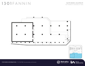 1301 Fannin St, Houston, TX à louer Plan d  tage- Image 1 de 1