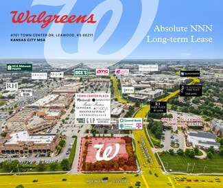 Plus de détails pour 4701 Town Center Dr, Leawood, KS - Commerce de détail à vendre