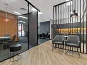 Office with kitchen and workstations