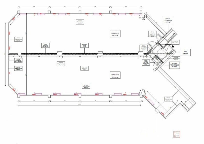 Bureau dans Toulouse à louer - Plan d’étage - Image 2 de 2