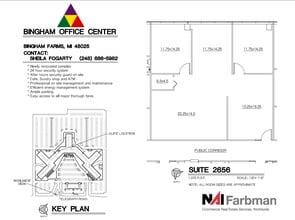 30600-30700 - 30800 Telegraph Rd, Bingham Farms, MI for lease Floor Plan- Image 1 of 2
