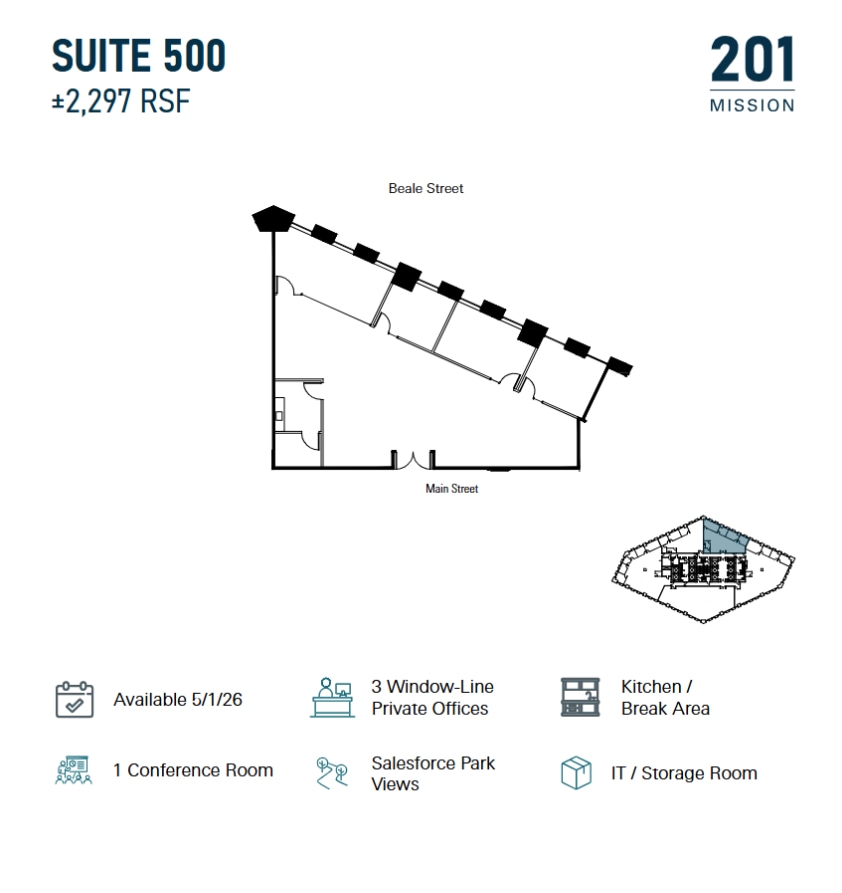201 Mission St, San Francisco, CA for lease Floor Plan- Image 1 of 1