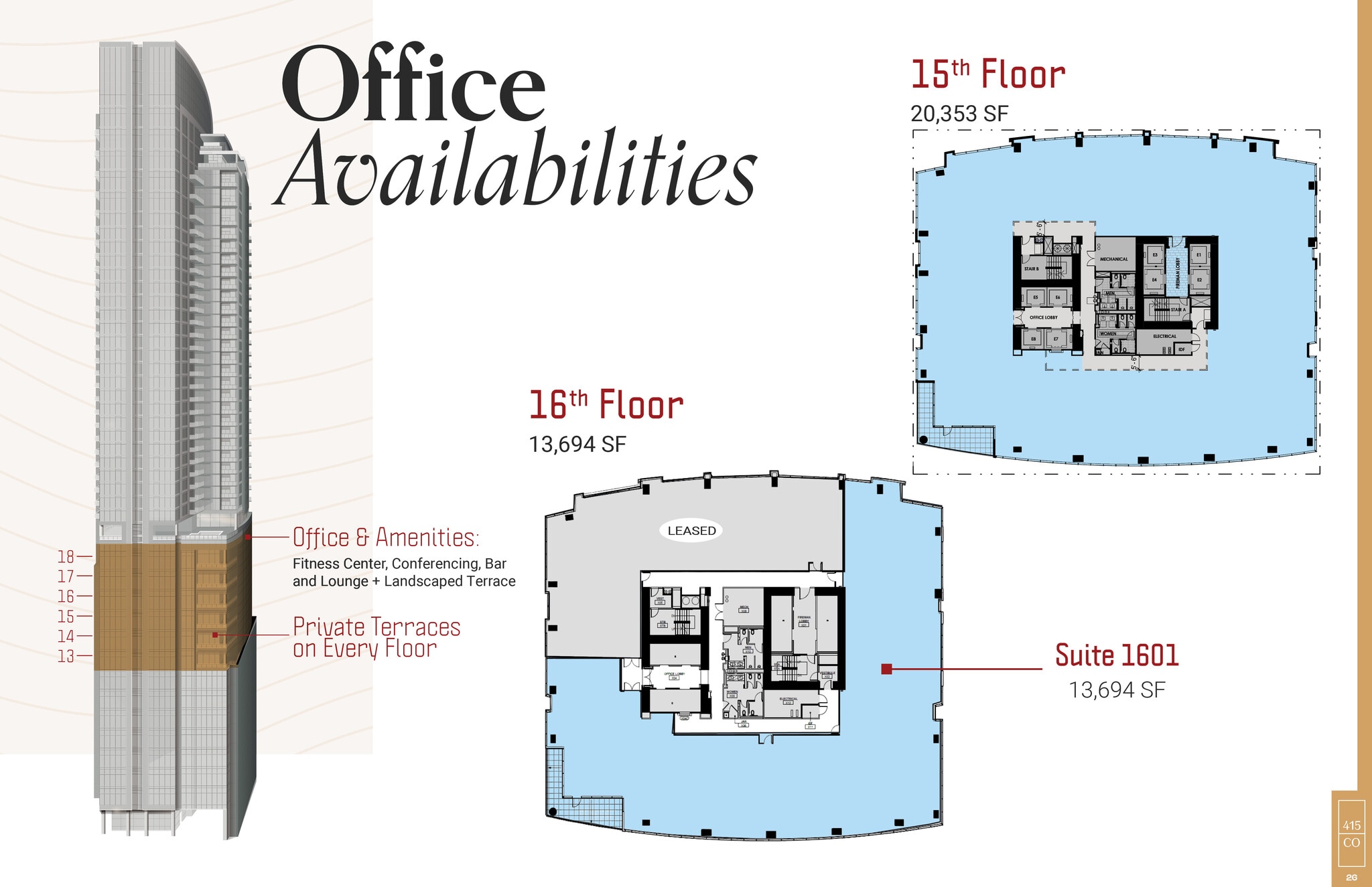 415 Colorado St, Austin, TX for lease Floor Plan- Image 1 of 1