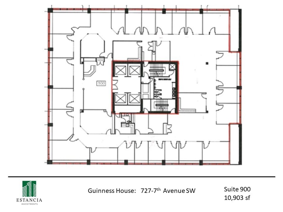 727 7th Ave SW, Calgary, AB for lease Floor Plan- Image 1 of 1