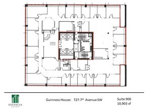 727 7th Ave SW, Calgary, AB for lease Floor Plan- Image 1 of 1