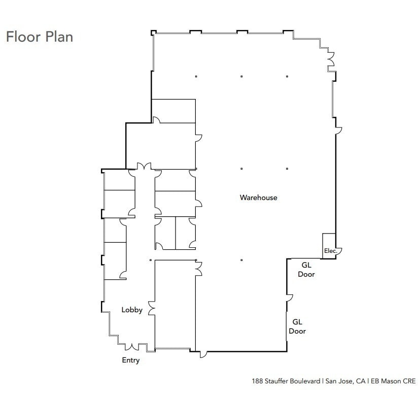 188 Stauffer Blvd, San Jose, CA for lease Floor Plan- Image 1 of 1