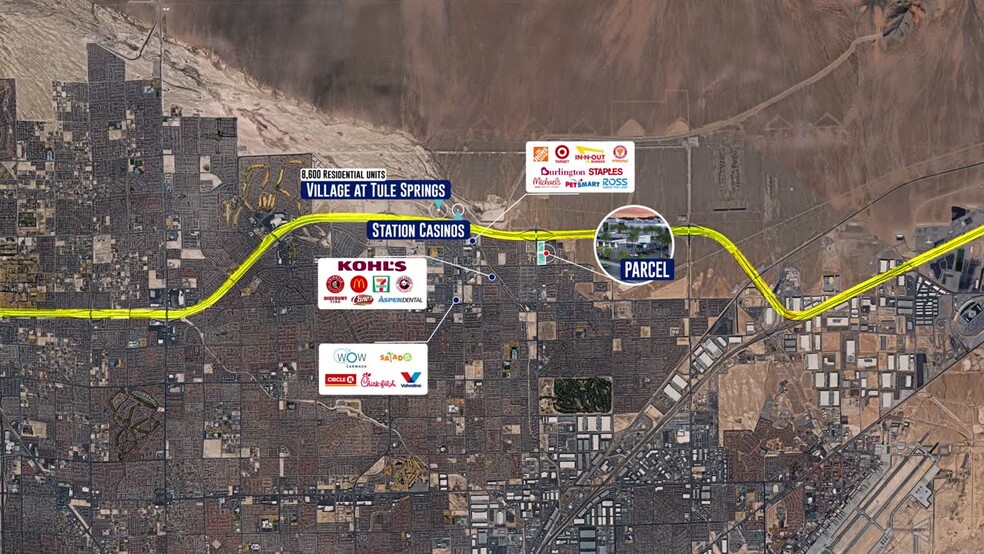 SEC Losee Rd & I-215, North Las Vegas, NV for lease - Commercial Listing Video - Image 2 of 4